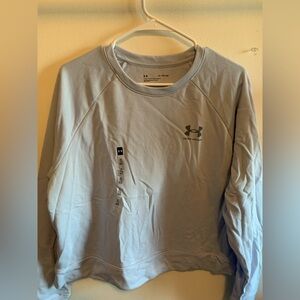 Under Armour Blue Crew Neck Sweater Soft Comfortable Fit